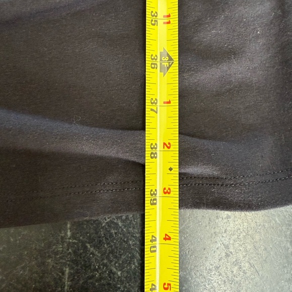 Allison Joy SMALL Black Tee Shirt Dress With Mesh Cut Out  Fitted And Stretchy - Picture 7 of 10